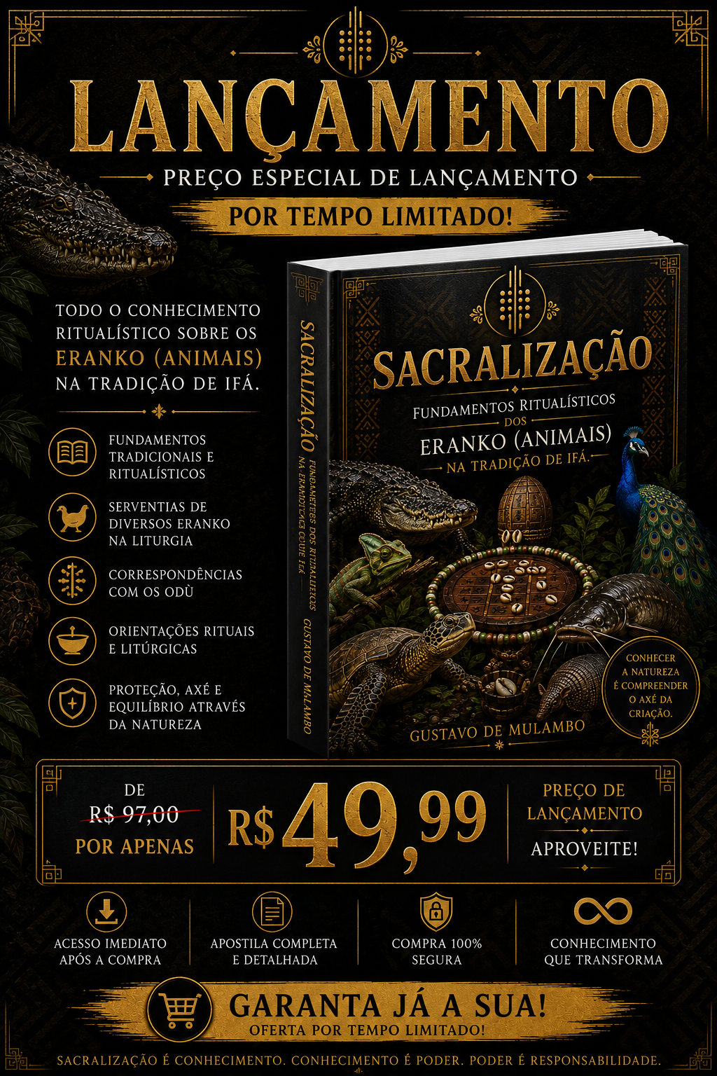 Sacralização – Fundamentos Ritualísticos dos Eranko (Animais) na Tradição de Ifá